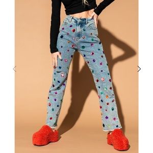 Dressed in LALA gemstone jeans